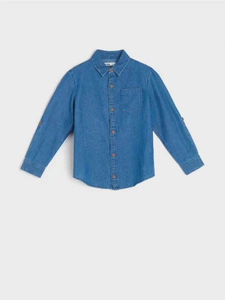 Мода - Sinsay - Дънкова риза - сини дънки